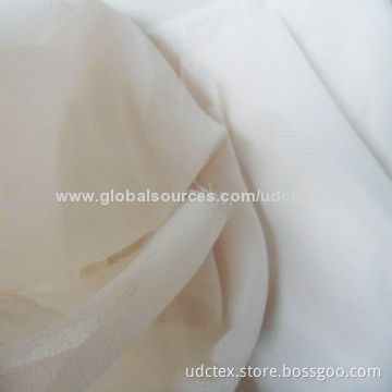 68/75/100/150D Azo-free and Plain-dyed Polyester Chiffon Fabric, Available in White